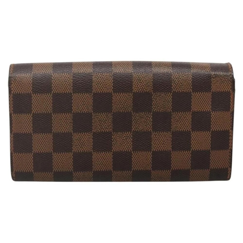 LOUIS VUITTON Damier Ebene Portefeuille Sarah Long Wallet N60491 LV Auth 135012 - Picture 2 of 16